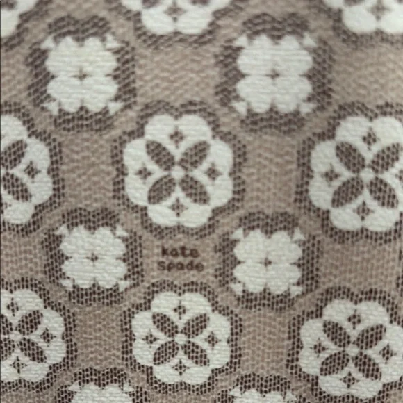 NWT Kate Spade Tan and Cream Backpack with Designer Print - Picture 4 of 10